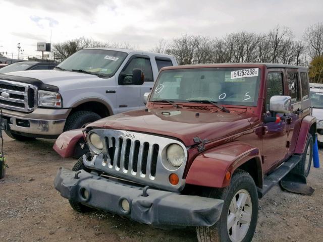 1J4GB59177L227688 - 2007 JEEP WRANGLER S MAROON photo 2