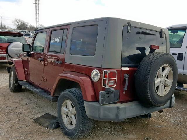 1J4GB59177L227688 - 2007 JEEP WRANGLER S MAROON photo 3