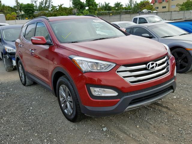 5XYZU3LB2GG319673 - 2016 HYUNDAI SANTA FE S RED photo 1