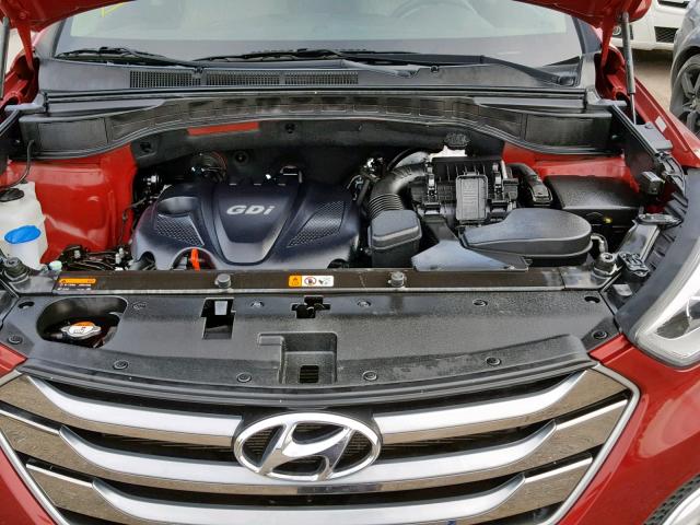 5XYZU3LB2GG319673 - 2016 HYUNDAI SANTA FE S RED photo 7