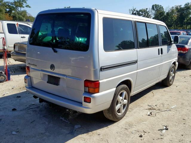 WV2KB47002H025566 - 2002 VOLKSWAGEN EUROVAN GL SILVER photo 4