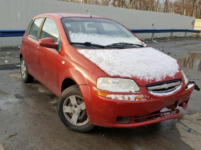 KL1TD66666B629170 - 2006 CHEVROLET AVEO BASE Qırmızı foto 1