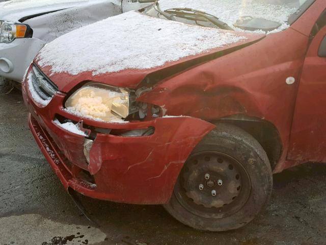 KL1TD66666B629170 - 2006 CHEVROLET AVEO BASE Qırmızı foto 9