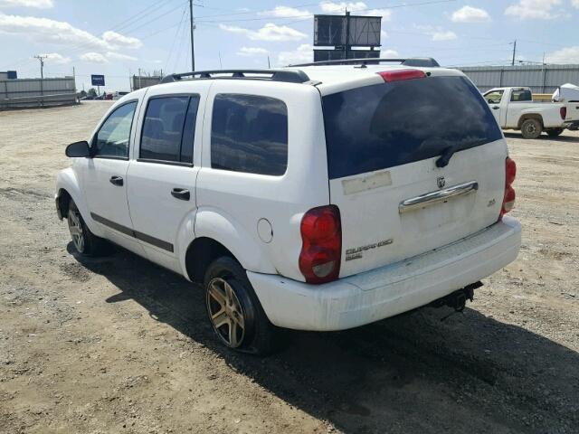 1D4HD48NX6F174942 - 2006 DODGE DURANGO SL WHITE photo 3