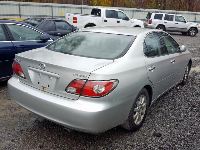 JTHBF30GX36015112 - 2003 LEXUS ES 300 SILVER photo 4