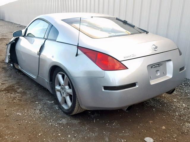 JN1AZ34E24M154020 - 2004 NISSAN 350Z COUPE SILVER photo 3