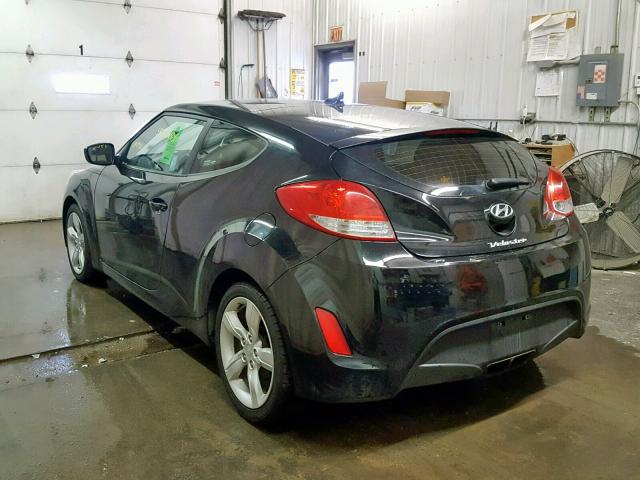 KMHTC6AD5EU204507 - 2014 HYUNDAI VELOSTER B BLACK photo 3