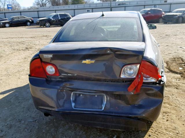1G1ZC5EB7AF229353 - 2010 CHEVROLET MALIBU 1LT CHARCOAL photo 9