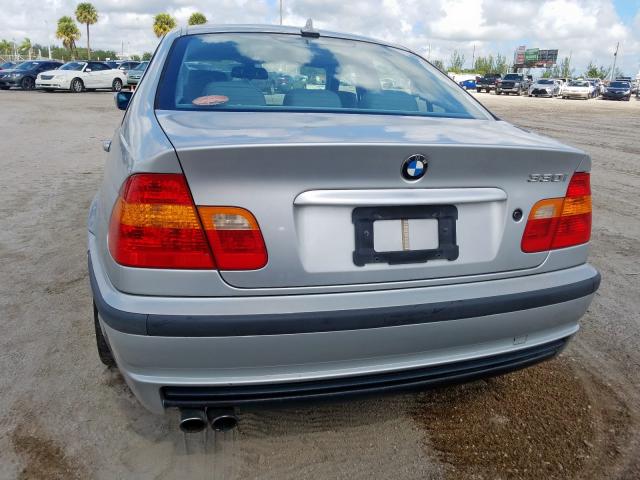 WBAEV53485KM38857 - 2005 BMW 330 I SILVER photo 9