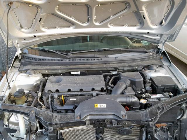 KNAFU6A29A5127655 - 2010 KIA FORTE EX SILVER photo 7