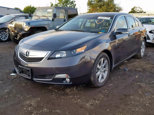 19UUA8F58DA002998 - 2013 ACURA TL TECH GRAY photo 2