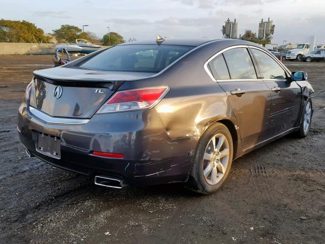 19UUA8F58DA002998 - 2013 ACURA TL TECH GRAY photo 4