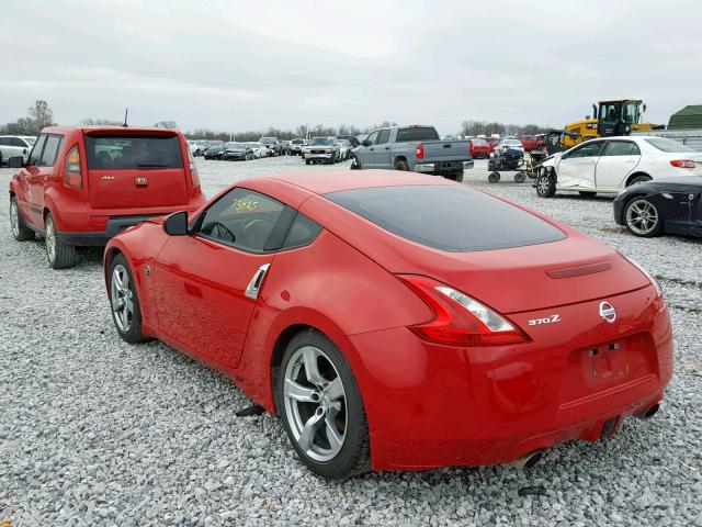 JN1AZ44E39M409688 - 2009 NISSAN 370Z RED photo 3