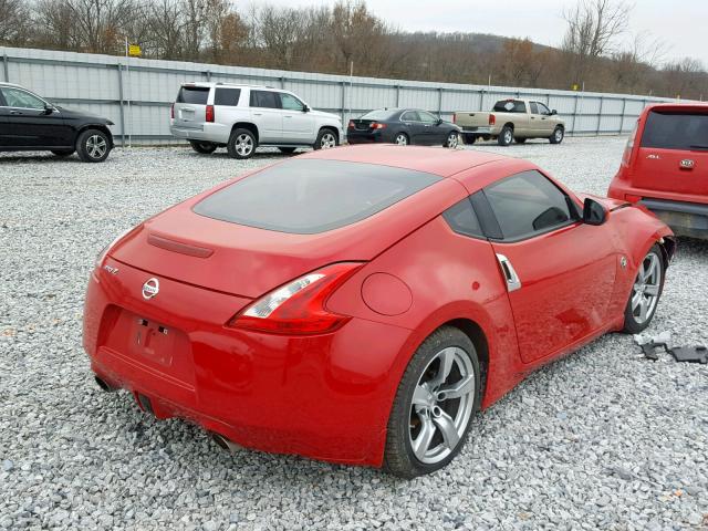 JN1AZ44E39M409688 - 2009 NISSAN 370Z RED photo 4