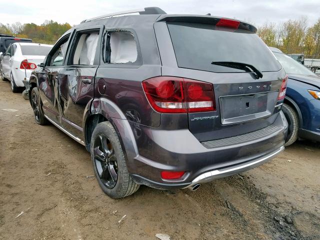 3C4PDCGG1KT700543 - 2019 DODGE JOURNEY CR GRAY photo 3