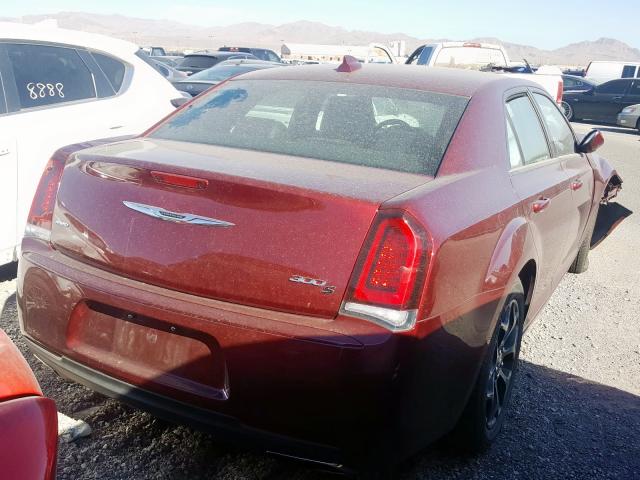 2C3CCAGG5KH632167 - 2019 CHRYSLER 300 S RED photo 4