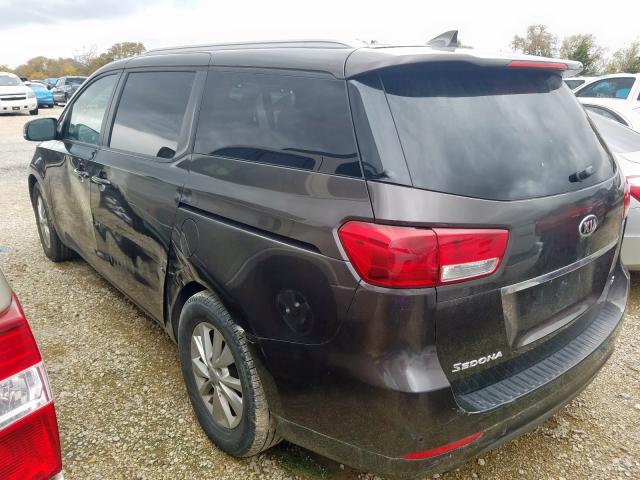 KNDMB5C19G6100991 - 2016 KIA SEDONA LX BROWN photo 3