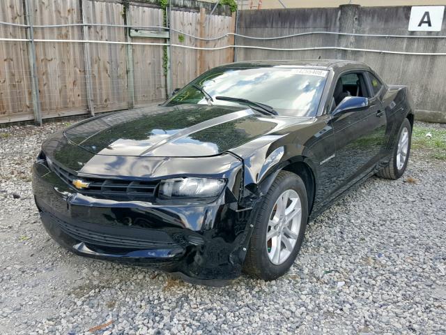 2G1FB1E39F9306232 - 2015 CHEVROLET CAMARO LS BLACK photo 2