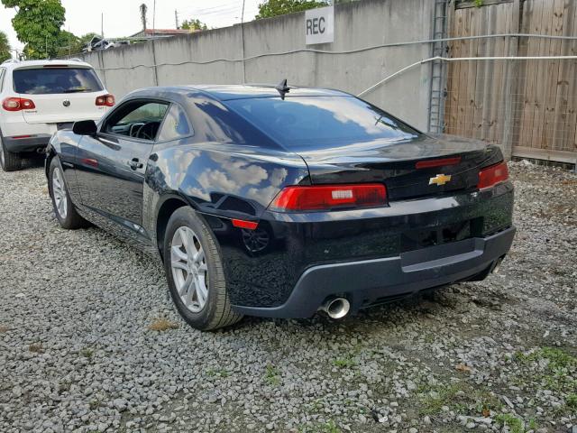 2G1FB1E39F9306232 - 2015 CHEVROLET CAMARO LS BLACK photo 3