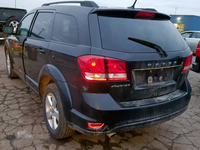 3D4PG1FG0BT528084 - 2011 DODGE JOURNEY MA BLACK photo 3