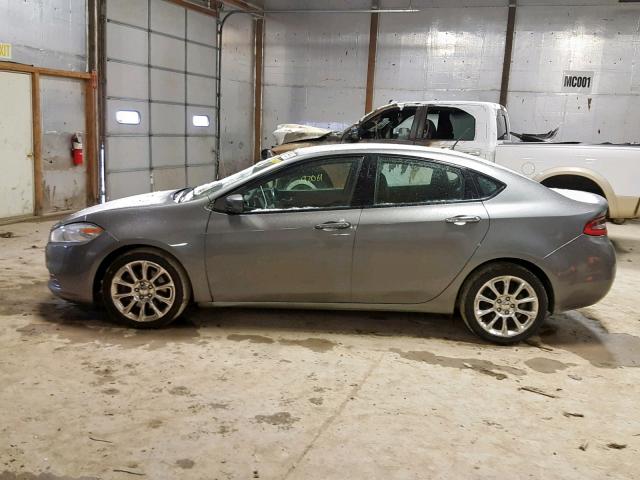 1C3CDFCA8DD682265 - 2013 DODGE DART LIMIT GRAY photo 10