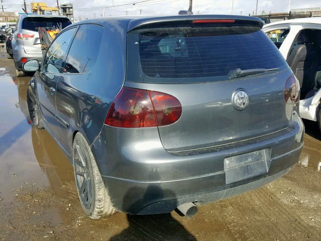 WVWEV71K06W116837 - 2006 VOLKSWAGEN NEW GTI GRAY photo 3