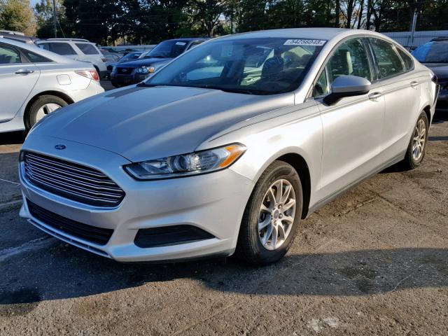 3FA6P0G77GR376204 - 2016 FORD FUSION S SILVER photo 2