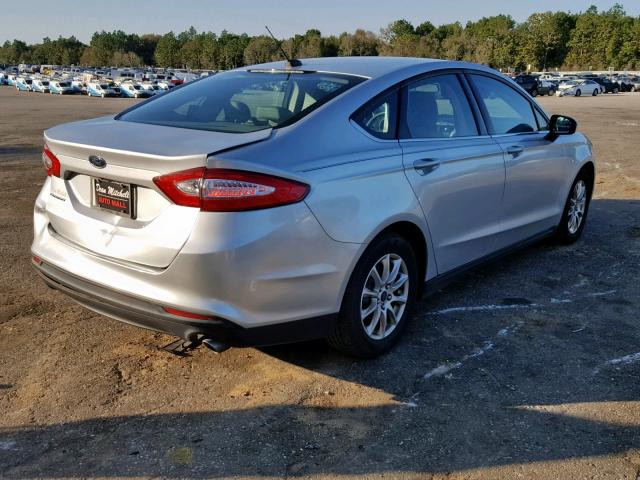 3FA6P0G77GR376204 - 2016 FORD FUSION S SILVER photo 4