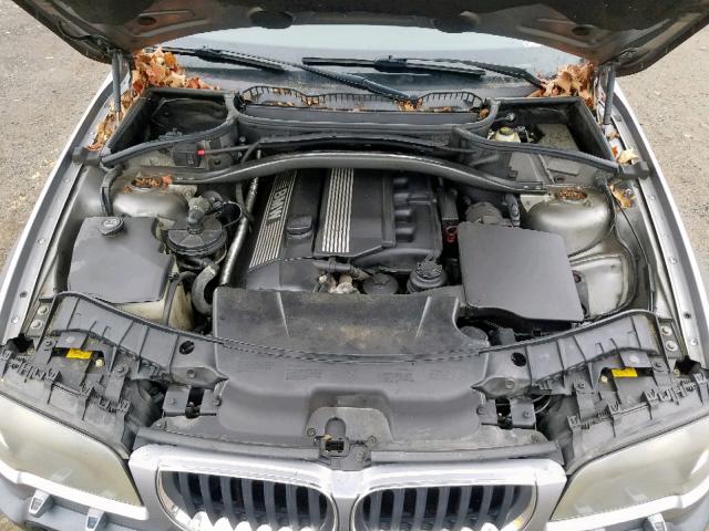 WBXPA93495WD11709 - 2005 BMW X3 3.0I GRAY photo 7