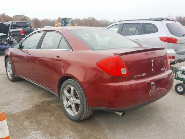 1G2ZH57N494159046 - 2009 PONTIAC G6 GT MAROON photo 3