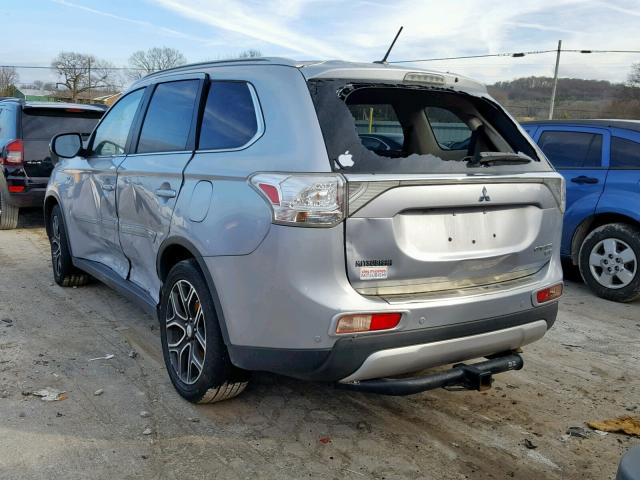 JA4JZ4AX2FZ007544 - 2015 MITSUBISHI OUTLANDER SILVER photo 3