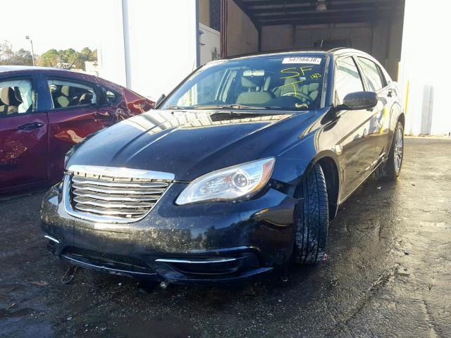 1C3CCBAB7CN113584 - 2012 CHRYSLER 200 LX BLACK photo 2