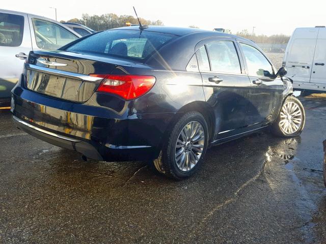 1C3CCBAB7CN113584 - 2012 CHRYSLER 200 LX BLACK photo 4