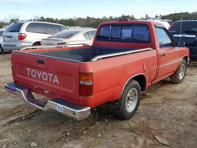 4TARN81PXRZ234007 - 1994 TOYOTA PICKUP 1/2 RED photo 4