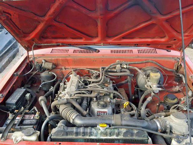 4TARN81PXRZ234007 - 1994 TOYOTA PICKUP 1/2 RED photo 7