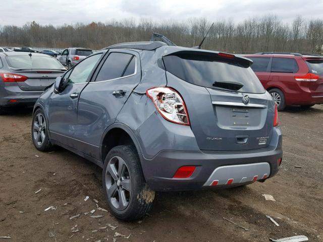 KL4CJASB9EB744636 - 2014 BUICK ENCORE GRAY photo 3