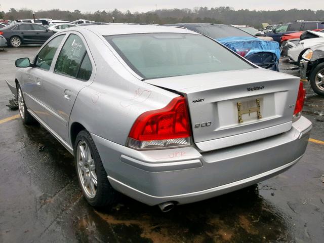 YV1RS592852480989 - 2005 VOLVO S60 2.5T SILVER photo 3