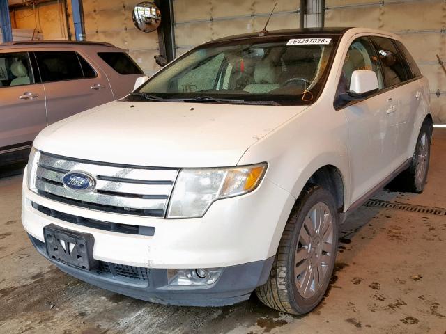 2FMDK49C78BA01104 - 2008 FORD EDGE LIMIT WHITE photo 2