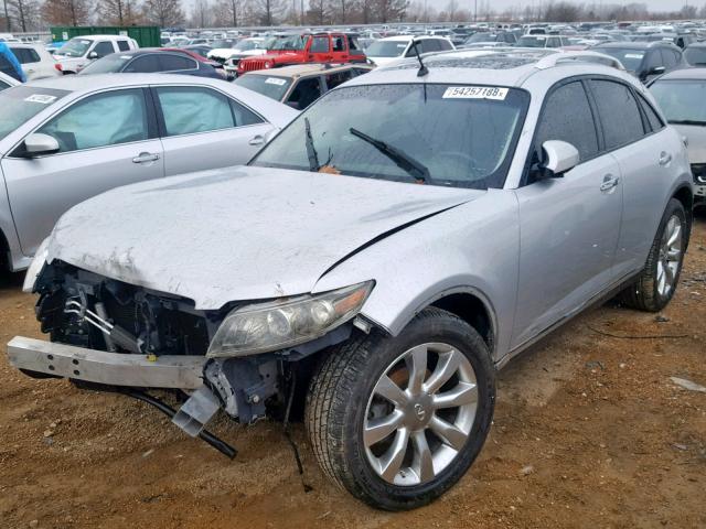 JNRAS08W47X202090 - 2007 INFINITI FX35 SILVER photo 2