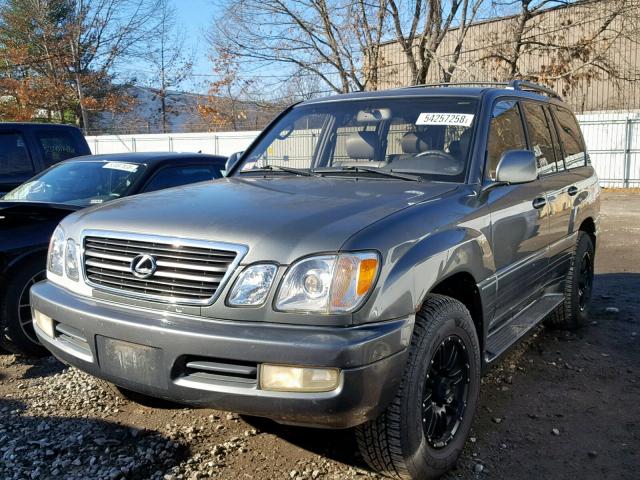 JT6HT00W5X0028876 - 1999 LEXUS LX 470 GRAY photo 2