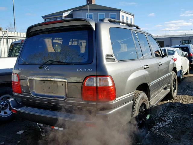 JT6HT00W5X0028876 - 1999 LEXUS LX 470 GRAY photo 4