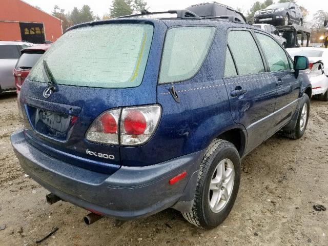 JTJHF10U720251544 - 2002 LEXUS RX 300 BLUE photo 4