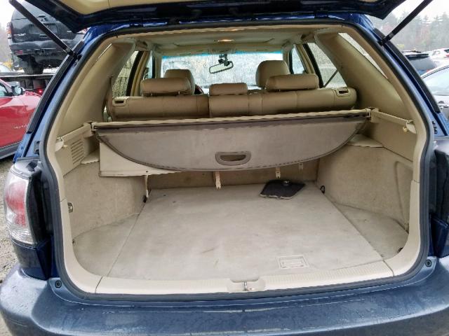 JTJHF10U720251544 - 2002 LEXUS RX 300 BLUE photo 9