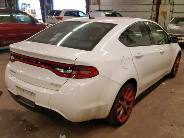 1C3CDFAA9FD434113 - 2015 DODGE DART SE WHITE photo 4