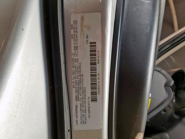 4S4BP62C167317134 - 2006 SUBARU LEGACY OUT SILVER photo 10