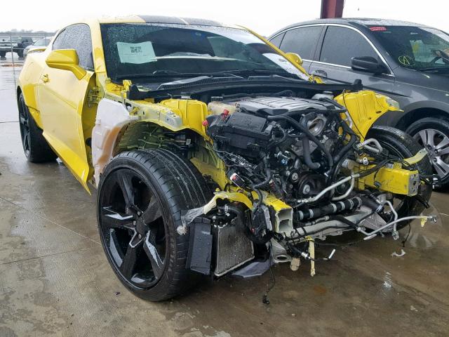 1G1FF1R72H0199121 - 2017 CHEVROLET CAMARO SS YELLOW photo 1