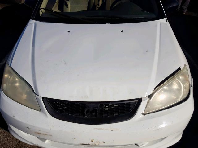 1HGEM22134L039795 - 2004 HONDA CIVIC DX V WHITE photo 7