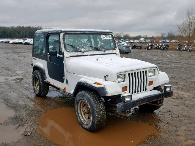 2J4FY19E4KJ123762 - 1989 JEEP WRANGLER / WHITE photo 1