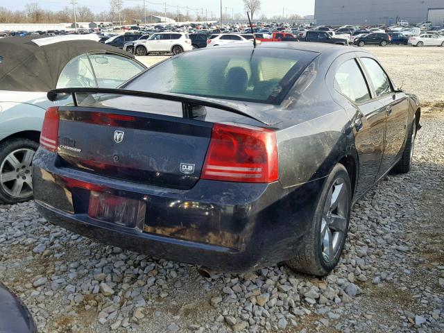 2B3KA33G08H321108 - 2008 DODGE CHARGER SX BLACK photo 4