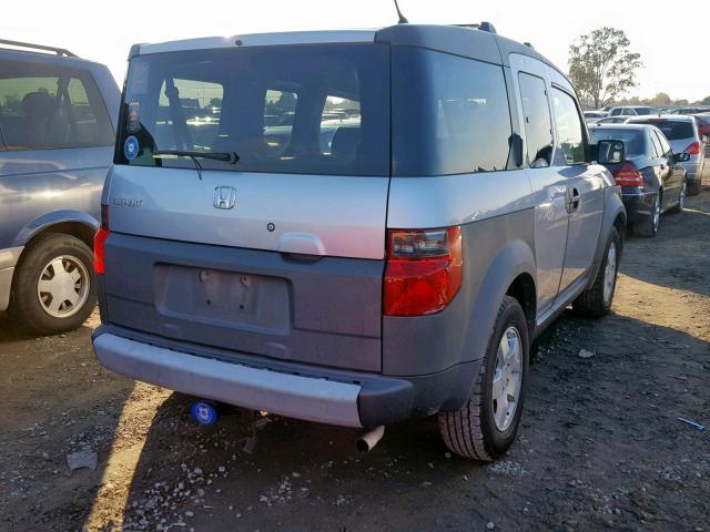 5J6YH28624L033564 - 2004 HONDA ELEMENT EX SILVER photo 4